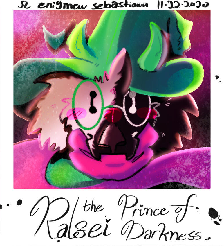 Image of the Ralsei from Deltarune