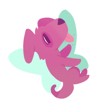 the hearts fairy from wandersong (a small brown puppy with fairy wings)